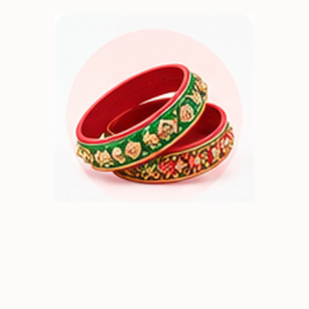 Kashmiri & Glass Bangles