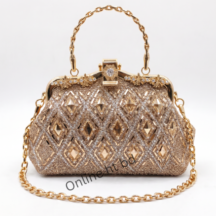 (Luxury Crystal Evening Clutch Bag