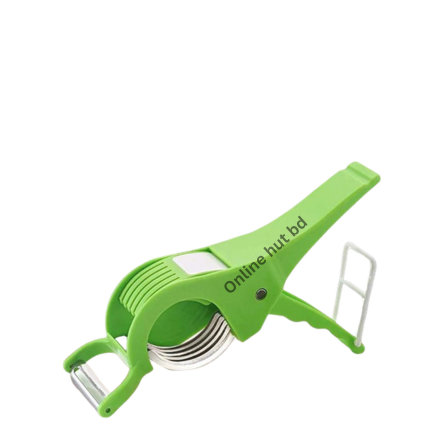 2 in 1 Multipurpose Vegetable Cutter Fruit Multi Cutter , Peeler 5 Sharp Blade Chopper