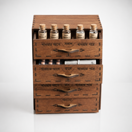 4 Drawer Medicine Storage Box