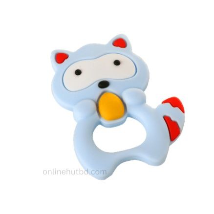 Anti-Drop Silicone Teether for Baby – Easy Grip Teething Toy