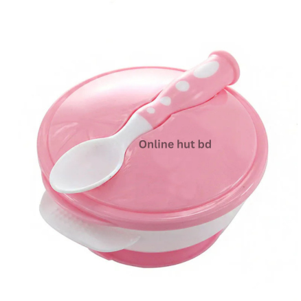 Apple Bear Baby Feeding Bowl with Spoon