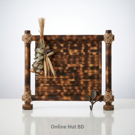 Handcrafted Rustic Bamboo Serving Tray