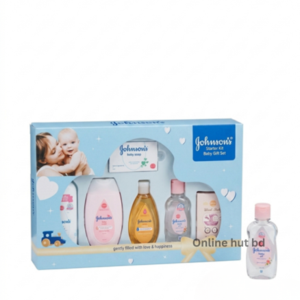 Johnson’s Baby Care Gift Set – All-in-One Bath & Skincare Essentials for Newborns