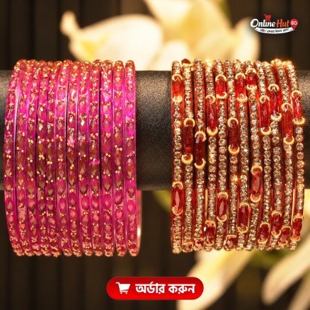 Kashmiri churi combo Set 2 dozen(Red colouer,Merun)