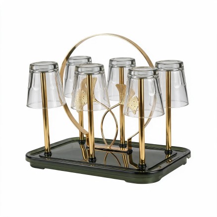 Metal Glass Holder Rack