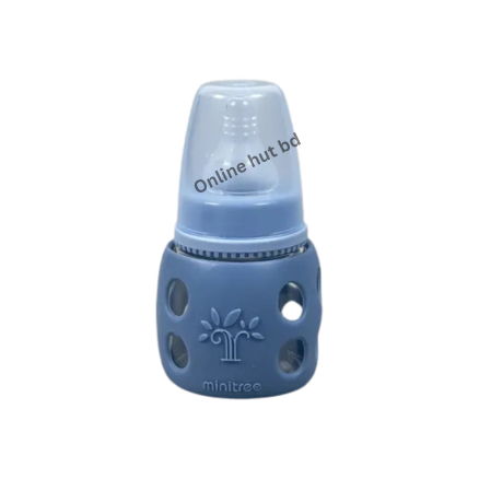 Minitree High Quality Baby Glass Feeder With Silicon Cover 60 ml/20ze