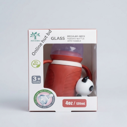Minitree Regular-Neck Glass Feeding Bottle