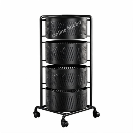Multi-Purpose 4 Layer Storage Basket Rack