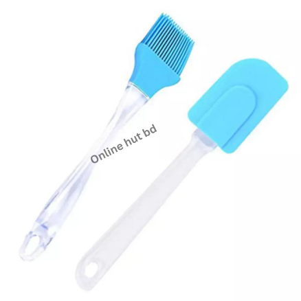 Silicone Oil And Spatula Pastry Brush-2 Pcs Set